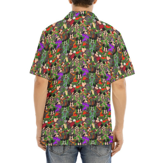 Halloween Costume Mashup - Men's Hawaiian Button Up Shirt