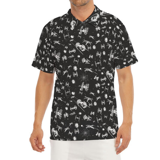 Epic Space Battle Ships - Men's Polo Shirt