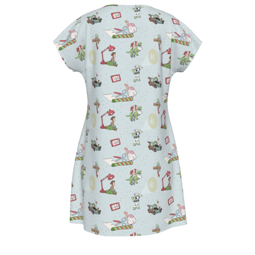 Toybox Tinsel Tangle - Women's T-Shirt Dress
