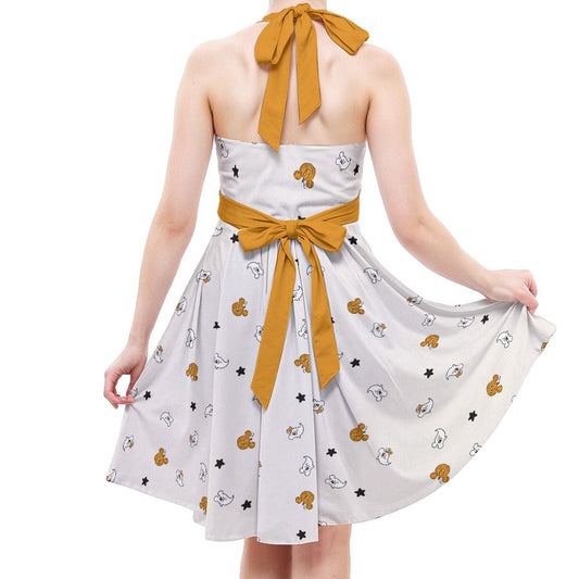 Tiny Boo Crew - Women's Halter Vintage Pocket Dress