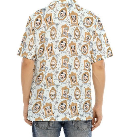 Classic Cartoon Merry Hot Coco - Men's Hawaiian Button Up Shirt