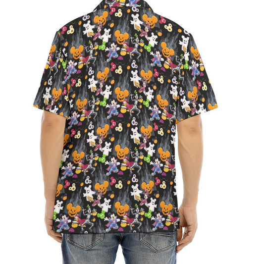 Mouse Gang Trick or Treat - Men's Hawaiian Button Up Shirt