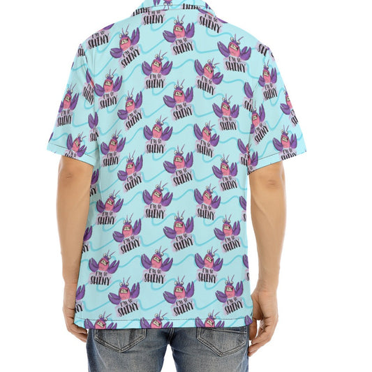 Shiny Deep-Sea Villain - Men's Hawaiian Button Up Shirt