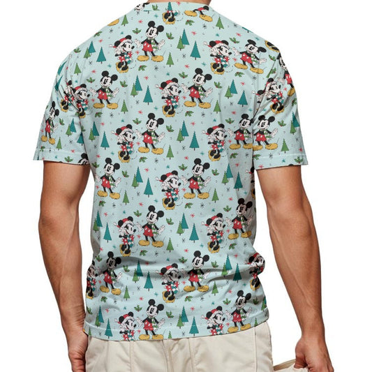 Mouse Friends Evergreen Stroll - Men's Short Sleeve T-Shirt