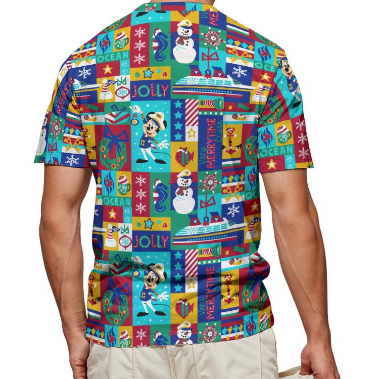 Sailor's Merry-at-Sea Patchwork - Men's Short Sleeve T-Shirt