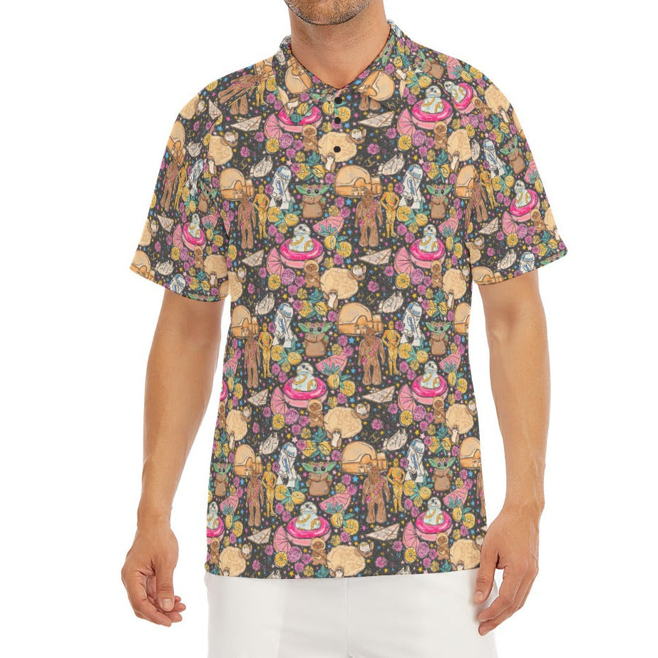 Tropical Space Squad - Men's Polo Shirt