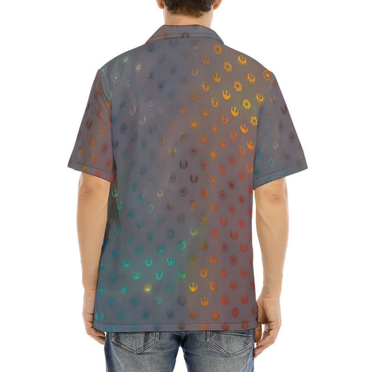 Galaxy Far Away - Men's Hawaiian Button Up Shirt