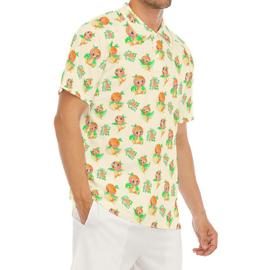 Citrus Charm Bird - Men's Polo Shirt