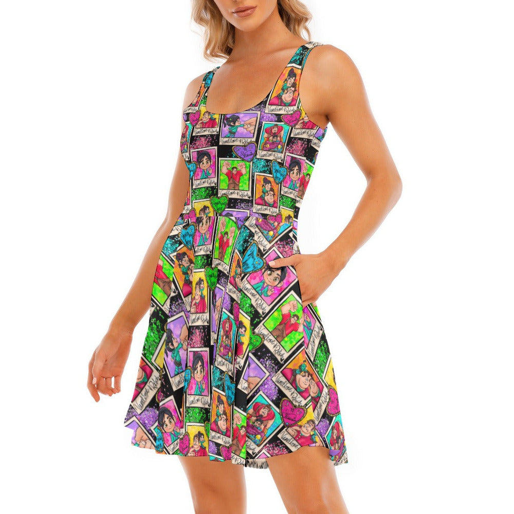 You're My Hero - Women's Sleeveless Pocket Skater Dress