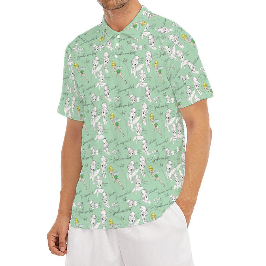 Drawing Pixie Fairy - Men's Polo Shirt