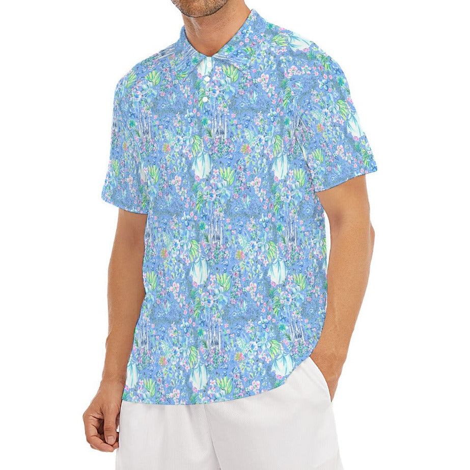 Bright Tropical Princess - Royal Beach Day - Men's Polo Shirt