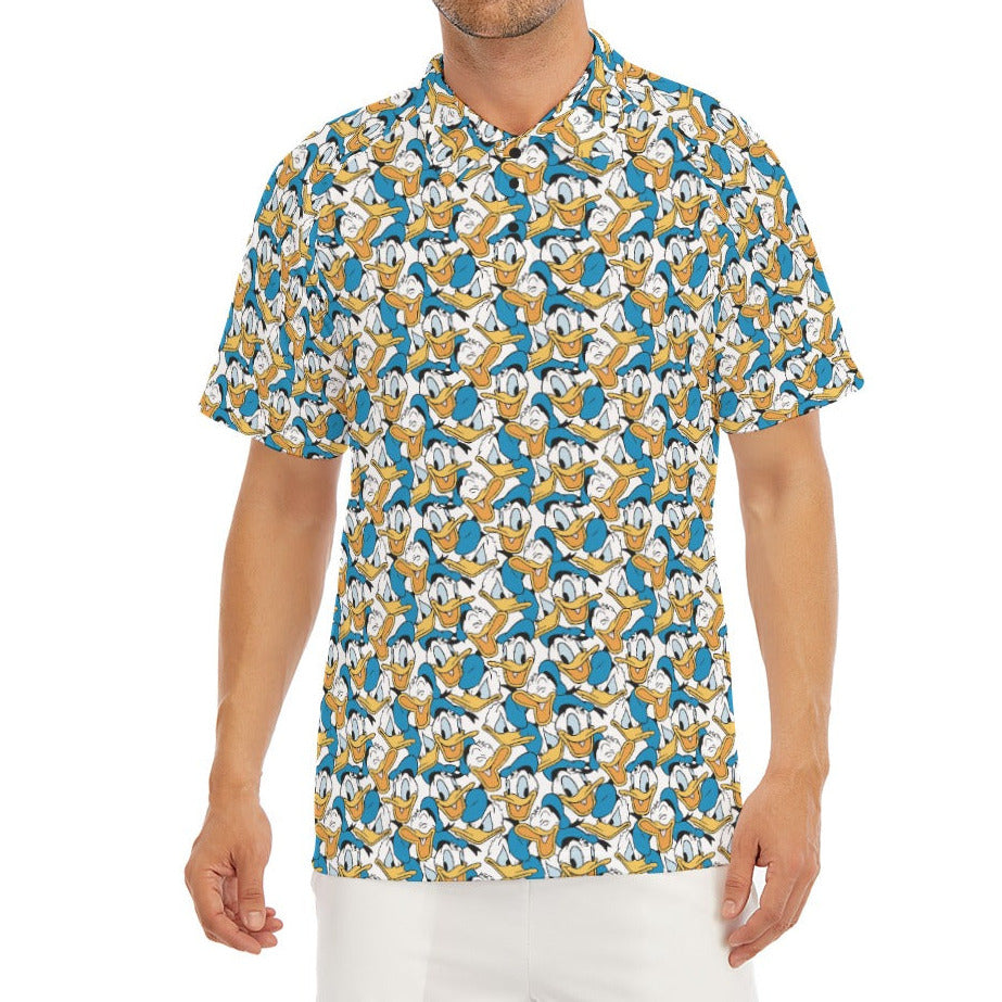 Many Faces of Feisty Duck - Men's Polo Shirt