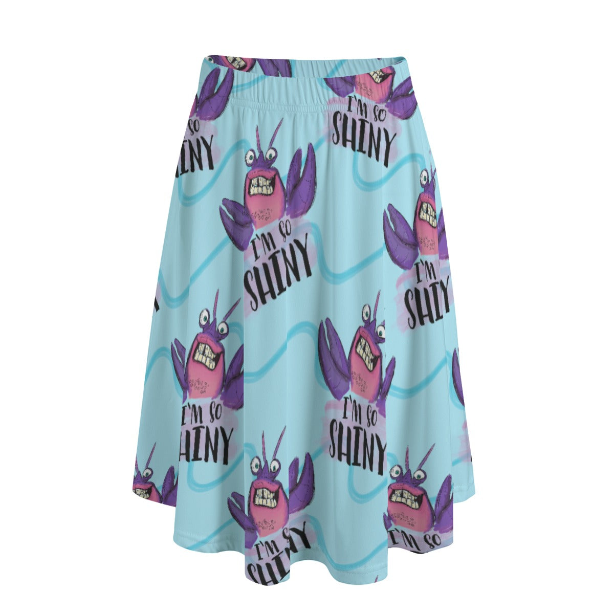 Shiny Deep-Sea Villain - Women's Pocket Midi Skirt