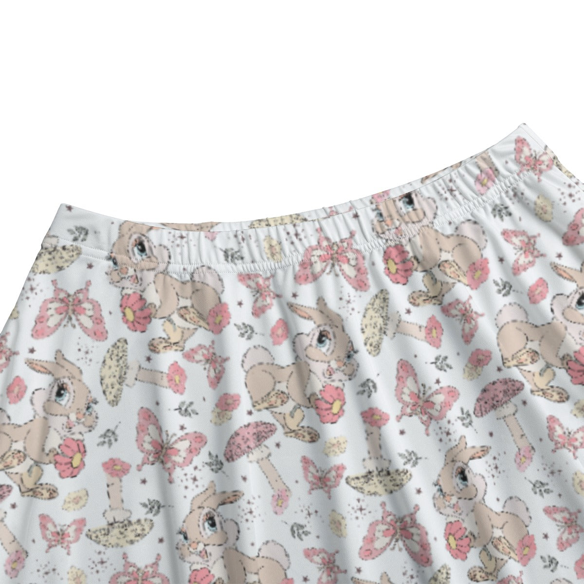 Woodland Bunny Cottagecore - Women's Pocket Midi Skirt