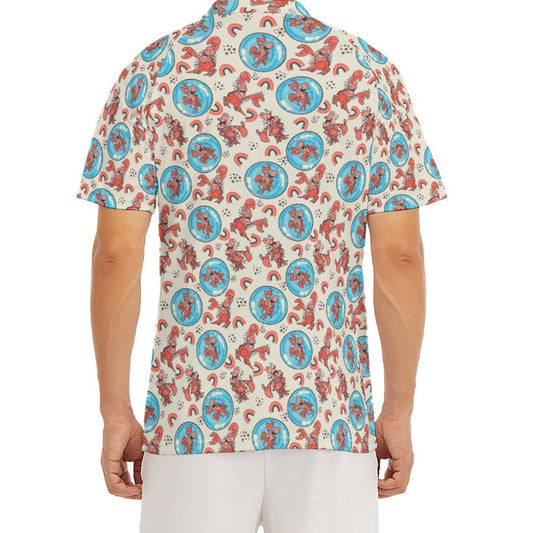Joyful Crab by the Sea - Men's Polo Shirt