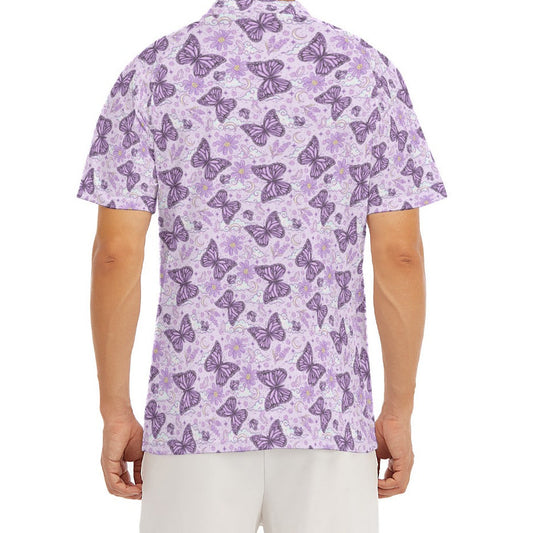 Lavender Butterflies - Men's Polo Shirt
