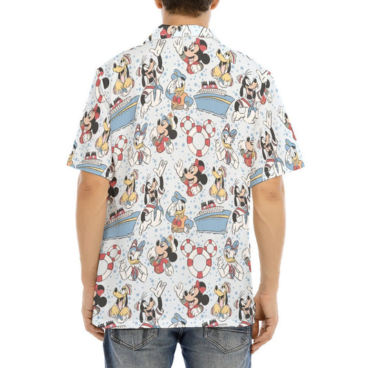 Sailor Cruise Stars - Men's Hawaiian Button Up Shirt