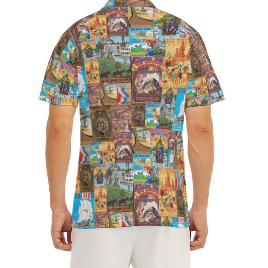 Vintage Frontier Ride Posters - Men's Polo Shirt