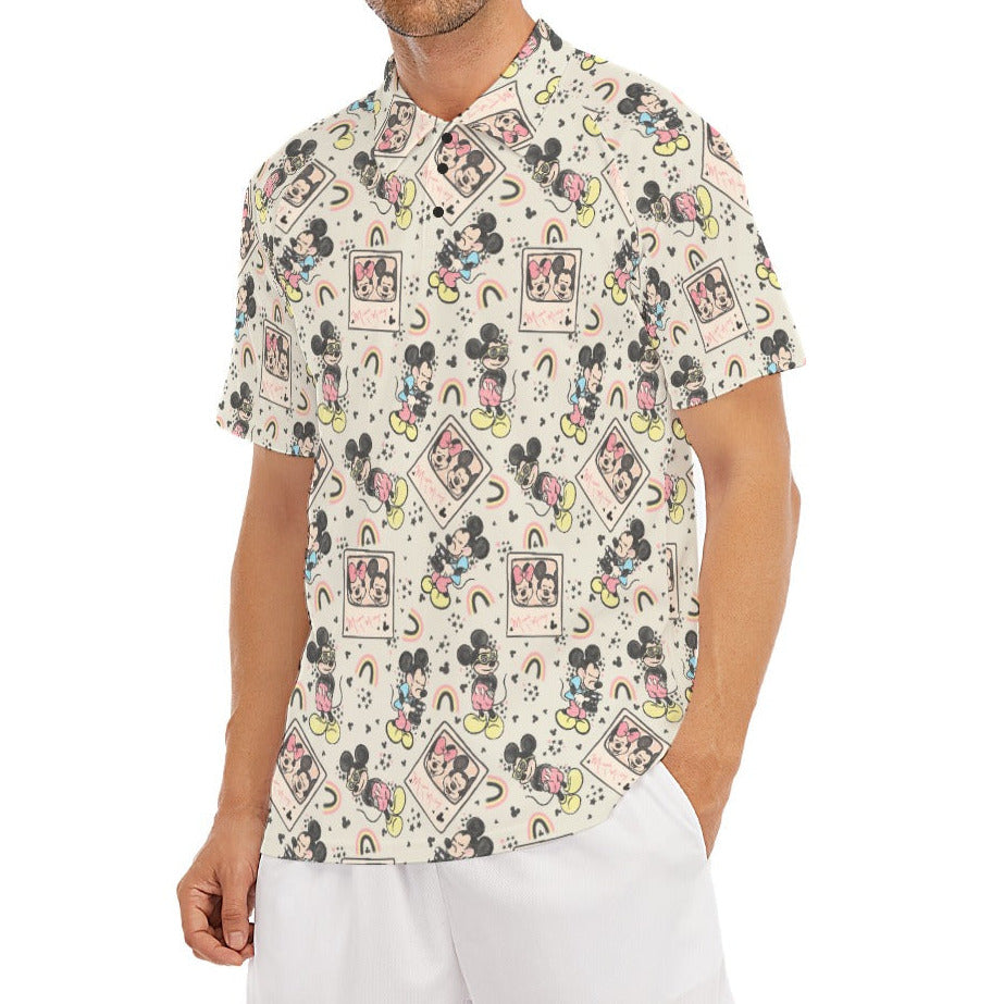 Retro Camera Mouse - Men's Polo Shirt