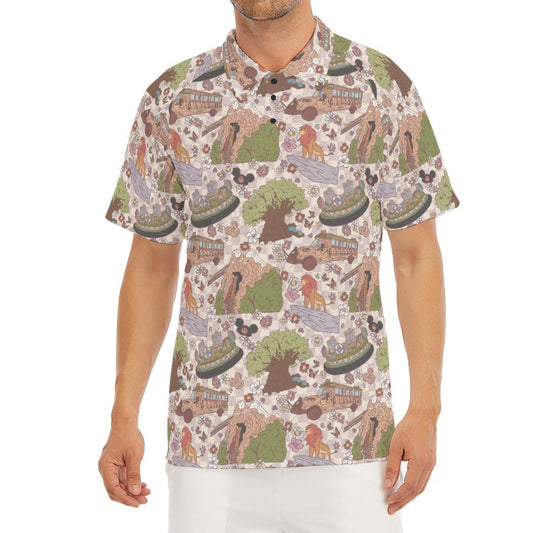 Hand Drawn AK - Men's Polo Shirt