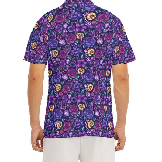 Fairytale Florals – Dark Sea Witch - Men's Polo Shirt