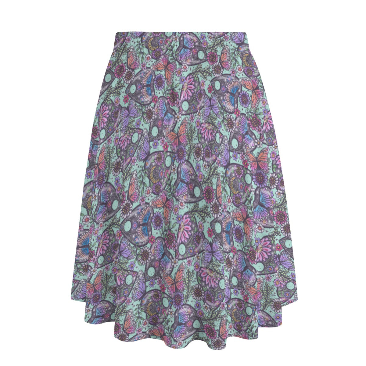 Butterfly Planchettes - Women's Pocket Midi Skirt