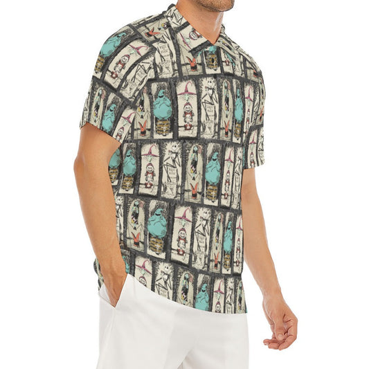 Stretching Haunted Nightmare - Men's Polo Shirt
