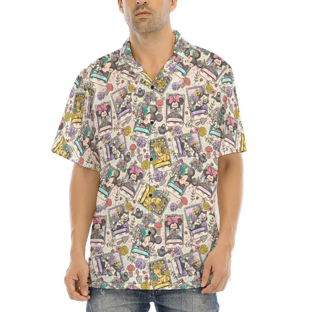 Garden Helpers Seed Packets - Men's Hawaiian Button Up Shirt