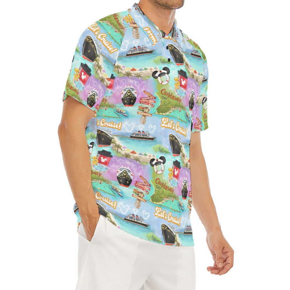 Tropical Castaway Island - Men's Polo Shirt