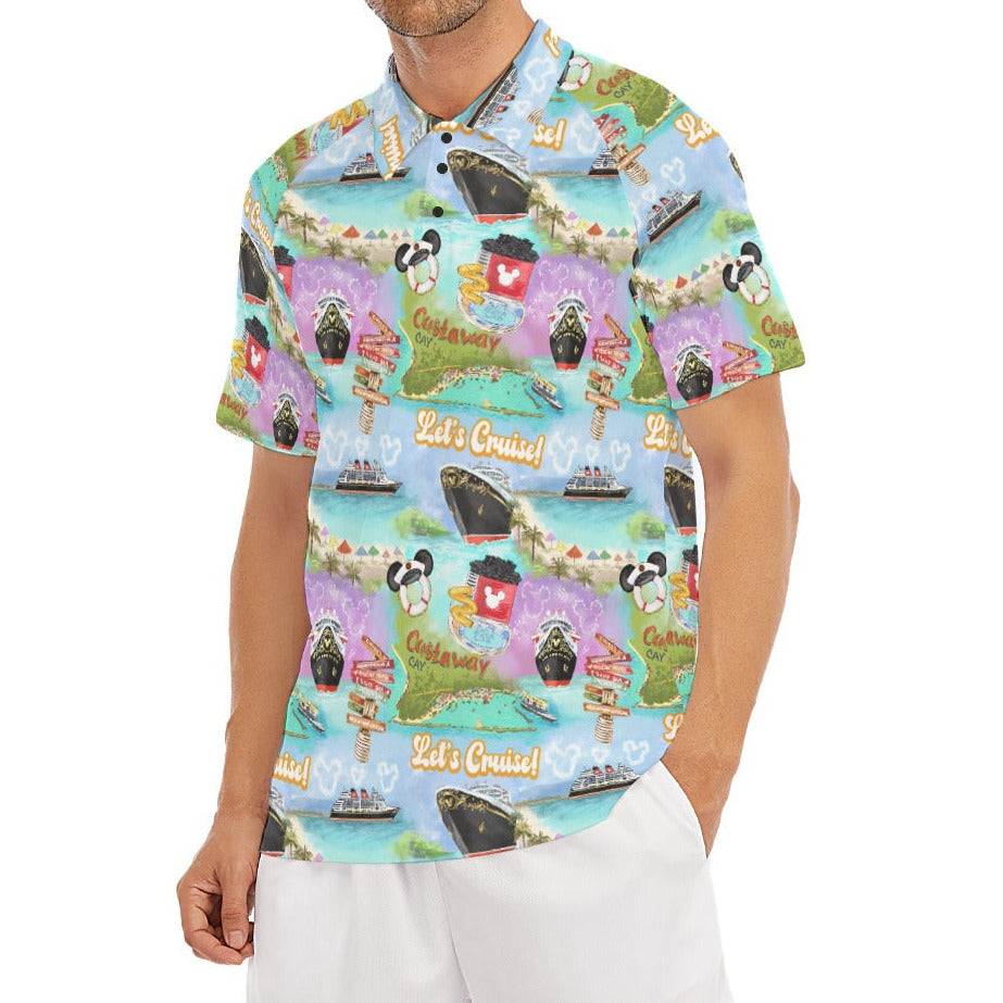 Tropical Castaway Island - Men's Polo Shirt