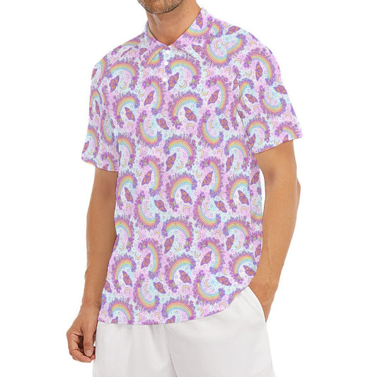 Monarch Butterflies & Rainbows - Men's Polo Shirt