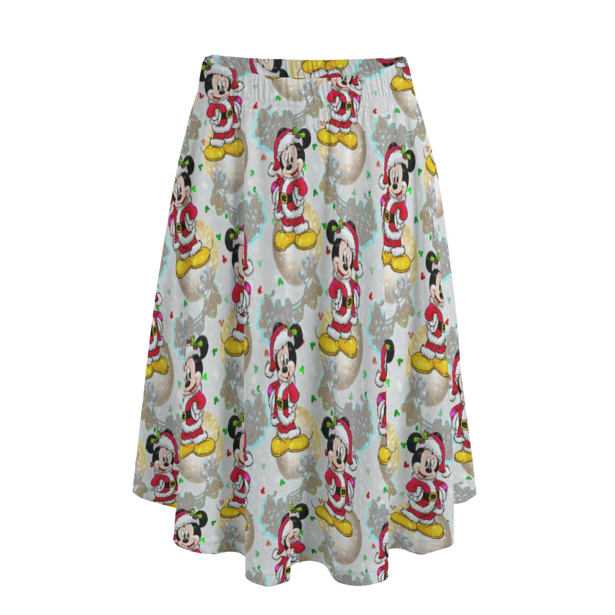 Santa Mouse Celebration - Women's Pocket Midi Skirt