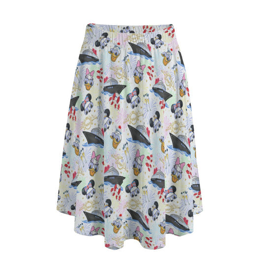 Wish Cruise Celebration - Women's Pocket Midi Skirt