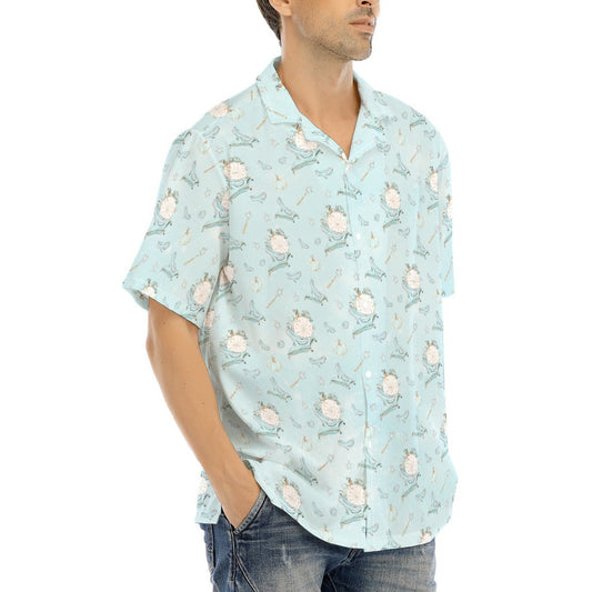 Enchanted Glass Slipper - Men's Hawaiian Button Up Shirt