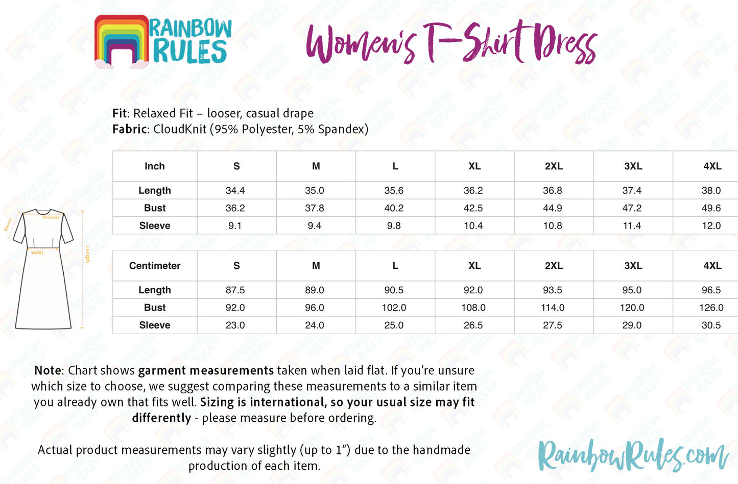 a women's dress size guide