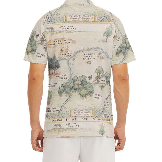 Hundred Acre Map - Men's Polo Shirt