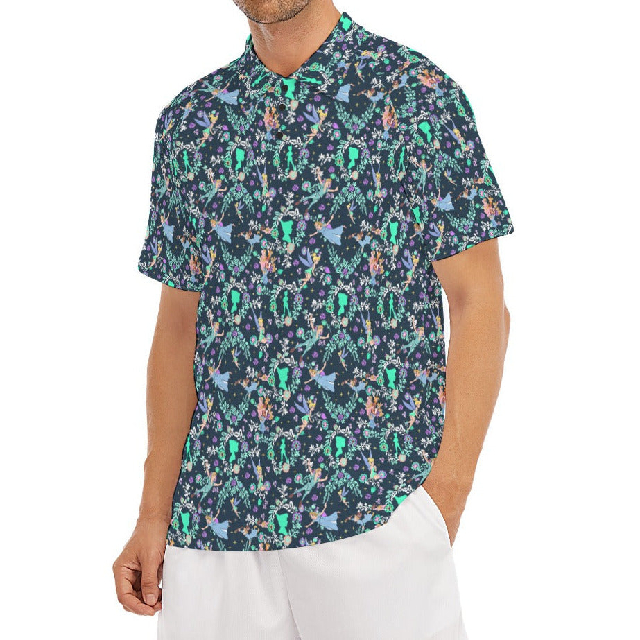 Garden Whimsy - Neverland Flight - Men's Polo Shirt