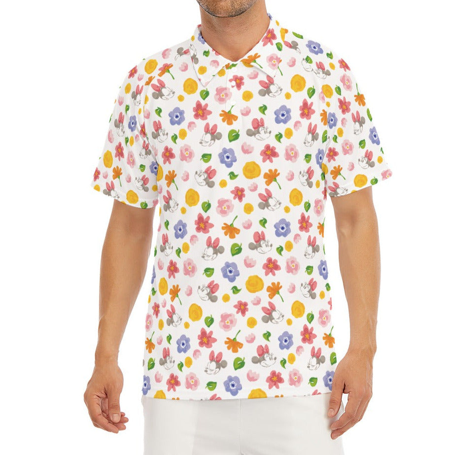 Floral Friends Springtime - Men's Polo Shirt