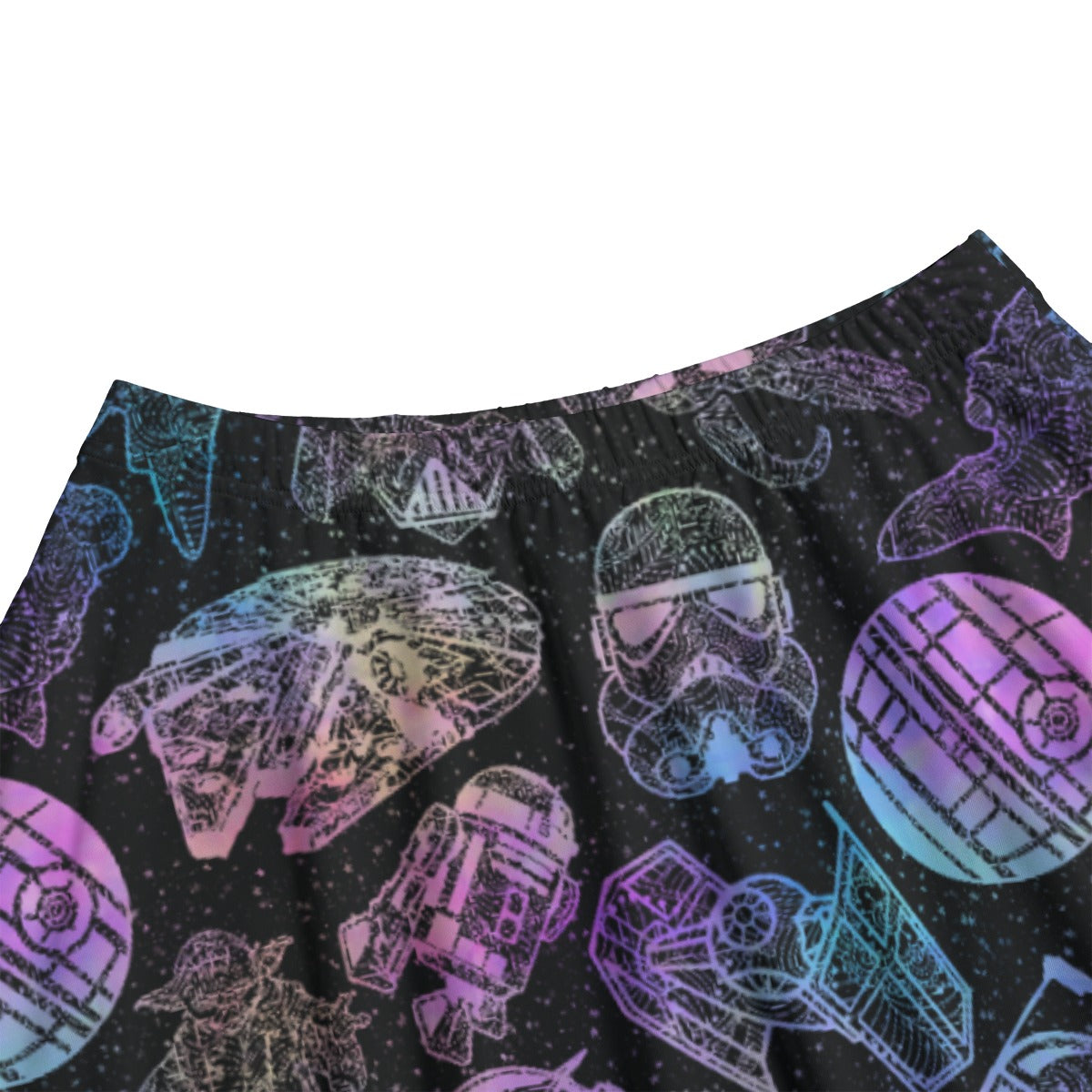 Watercolor Galactic Mandalas - Women's Pocket Midi Skirt