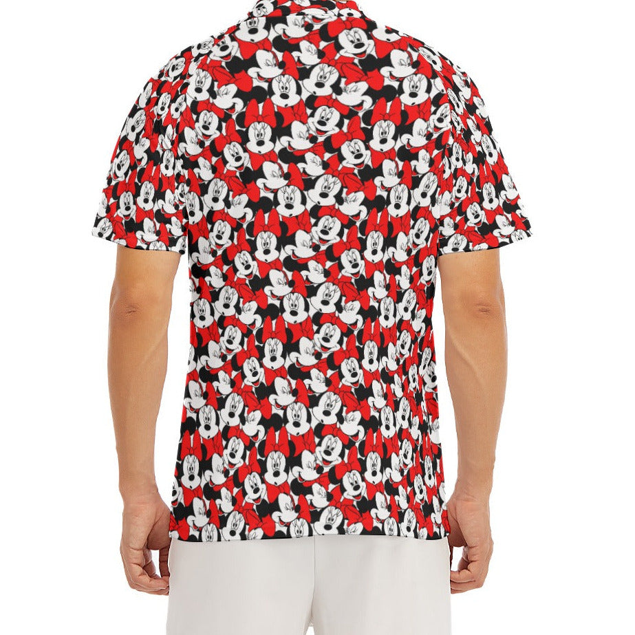 Many Faces of Polka Dot Mouse - Men's Polo Shirt