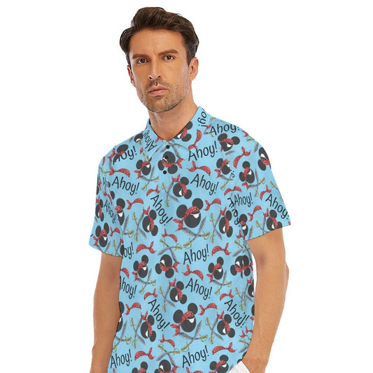 Pirate Mouse Ahoy! - Men's Polo Shirt