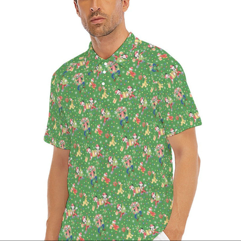 Mouse & Friends Christmas Cheer - Men's Polo Shirt