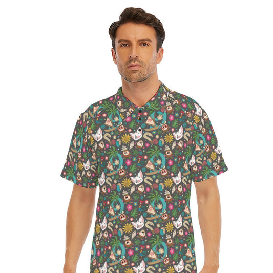 Polynesian Princess Icons - Men's Polo Shirt