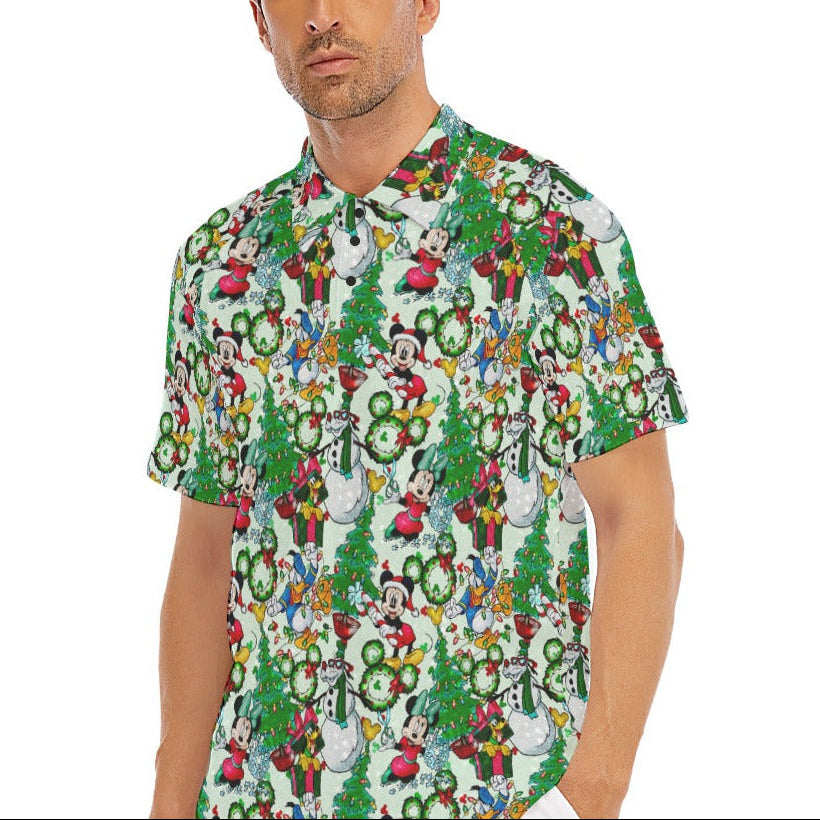 Mouse Friends Christmas Decorations - Men's Polo Shirt