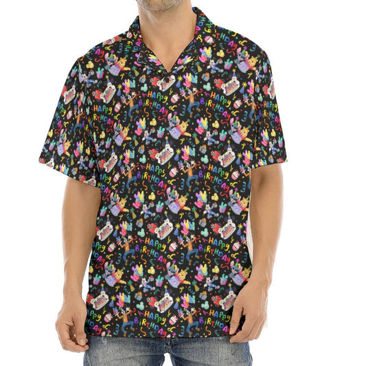 Happy Birthday Celebration - Men's Hawaiian Button Up Shirt