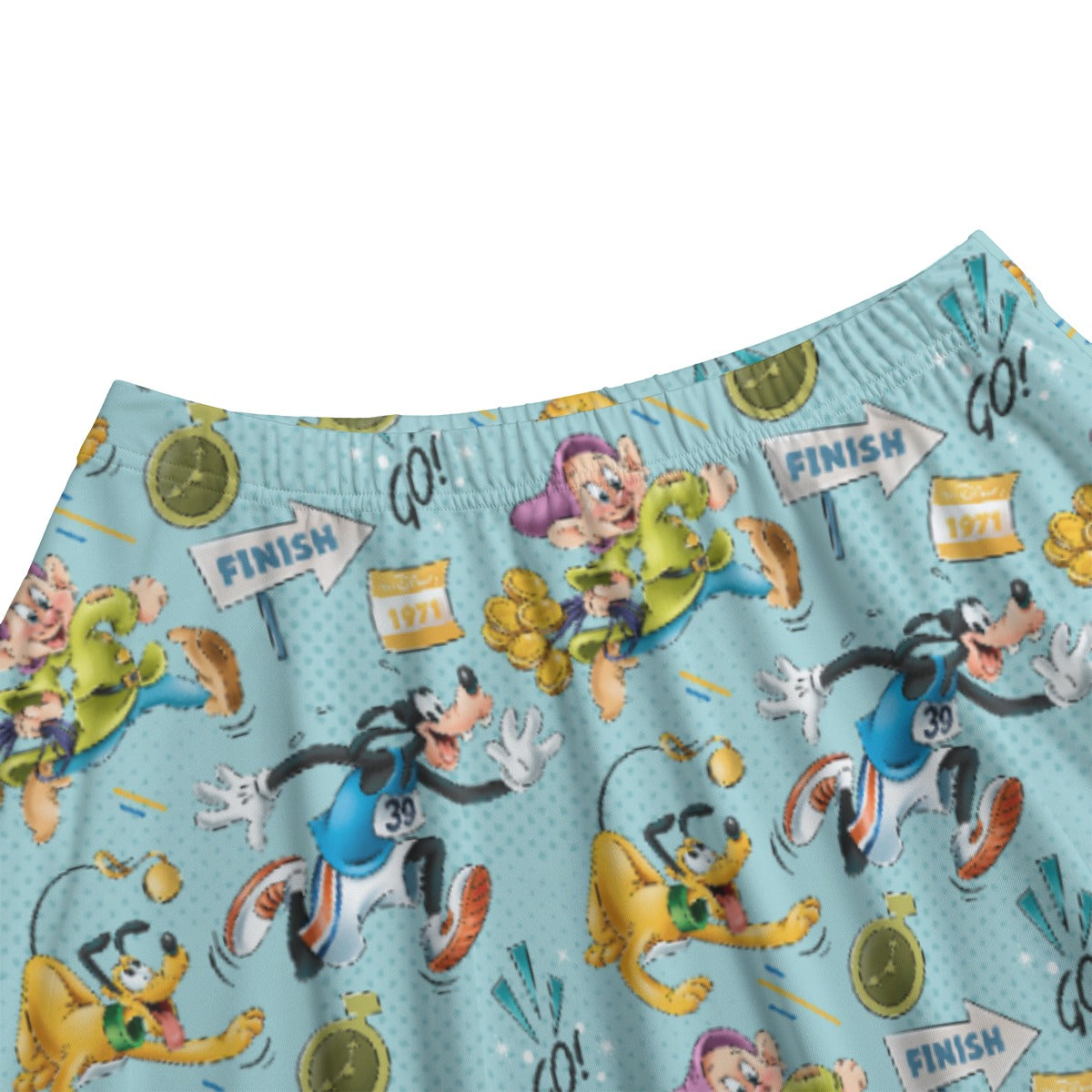 Cheerful Race Day Dashers - Women's Pocket Midi Skirt