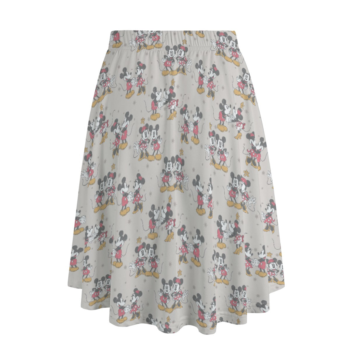 Retro Mouse & Partner - Women's Pocket Midi Skirt
