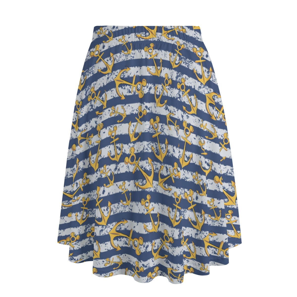 Nautical Mouse Ear Anchors - Women's Pocket Midi Skirt