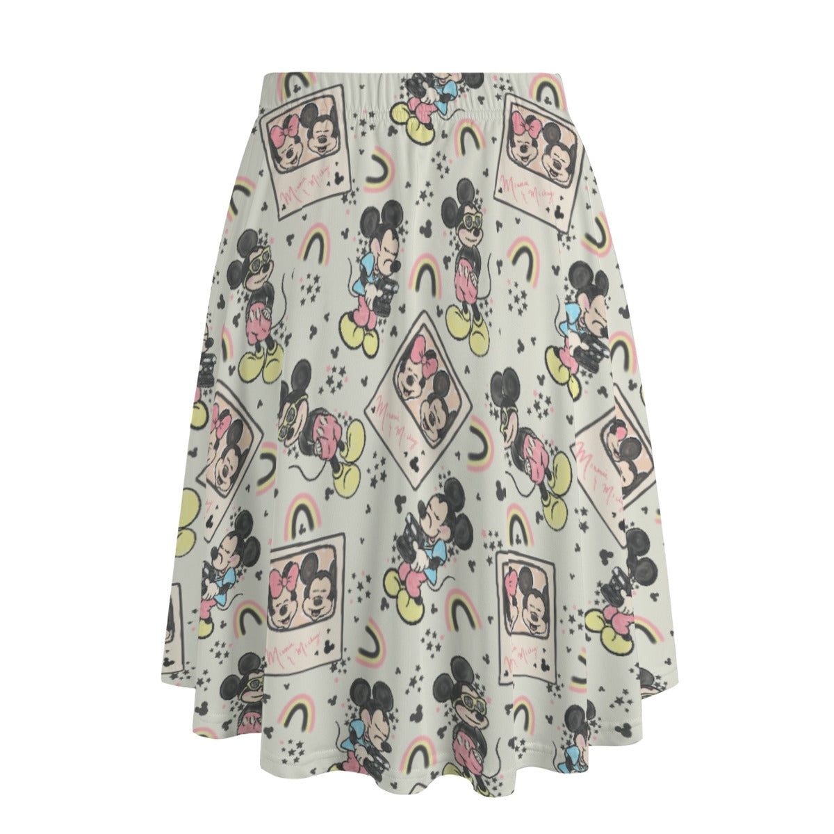 Retro Camera Mouse - Women's Pocket Midi Skirt
