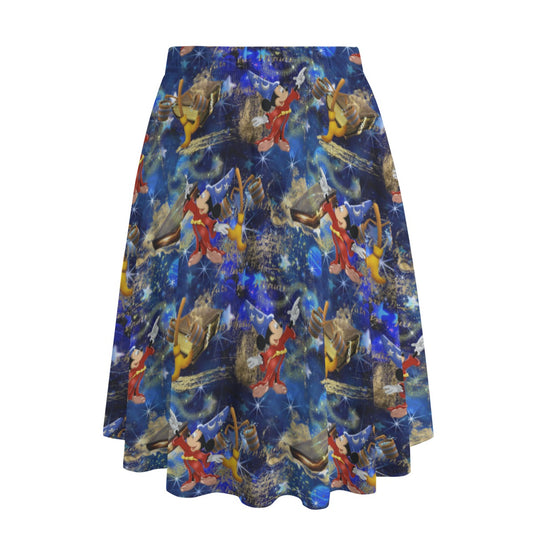 Enchanted Broom Magic - Women's Pocket Midi Skirt